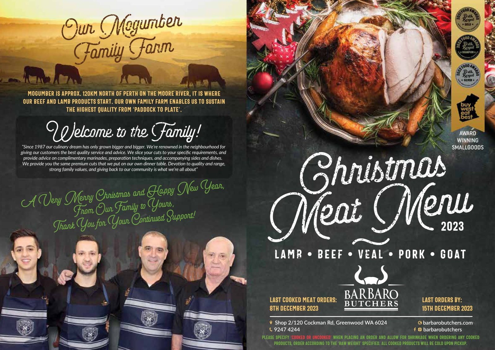 BARBARO CHRISTMAS MENU 2023 page 0001